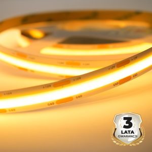 Taśma COB 5W/460lm/320/m  3000K IP20 12V 30m