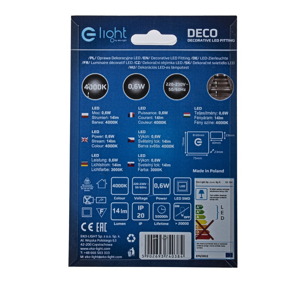 Oprawa schodowa DECO Barwa Neutralna 4000K - obrazek 5