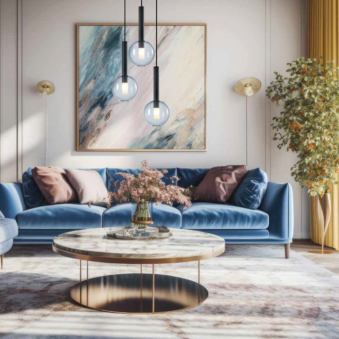 Lampa wisząca Niko Czarny 3xG9 - obrazek 4