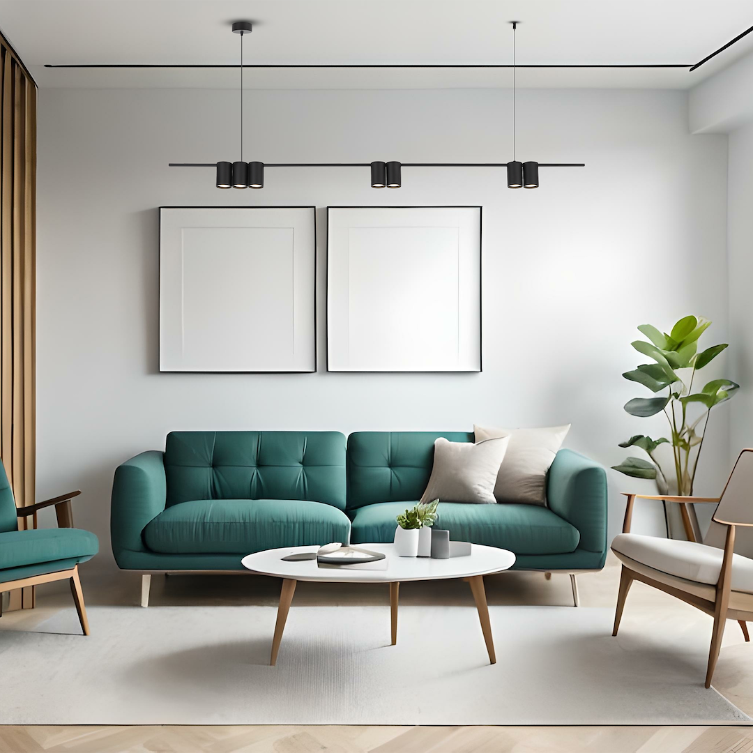 Lampa wisząca (listwa) Genesis Czarny 7xGU10 - obrazek 3