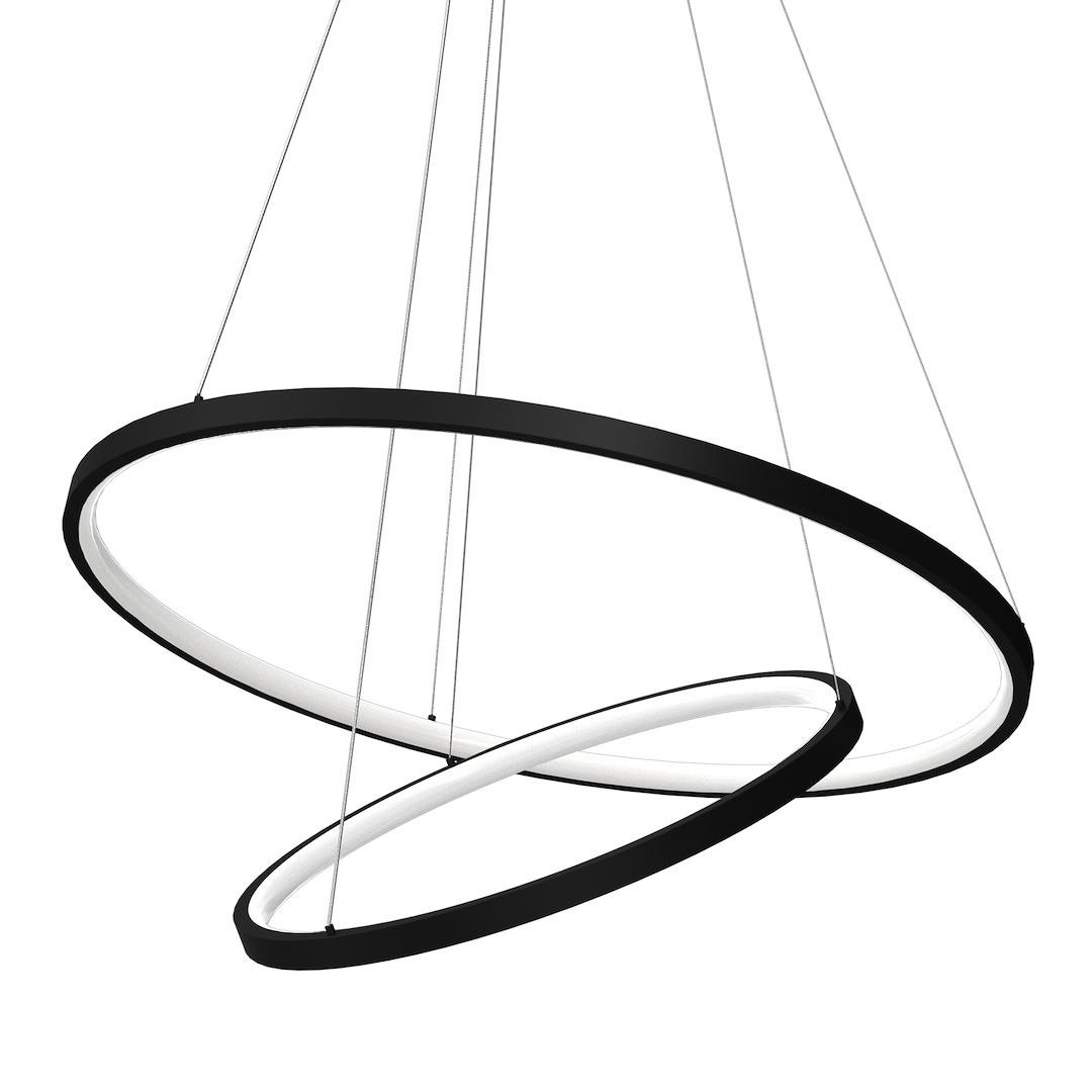 Lampa wisząca Hoop Czarny 51W LED - obrazek 2