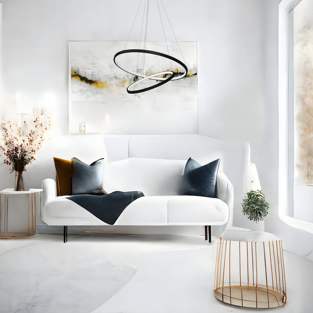 Lampa wisząca Hoop Czarny 51W LED - obrazek 5