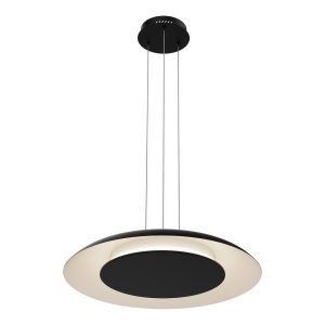 Lampa wisząca Piattino Czarny 30W LED 3000K-4000k-6000K