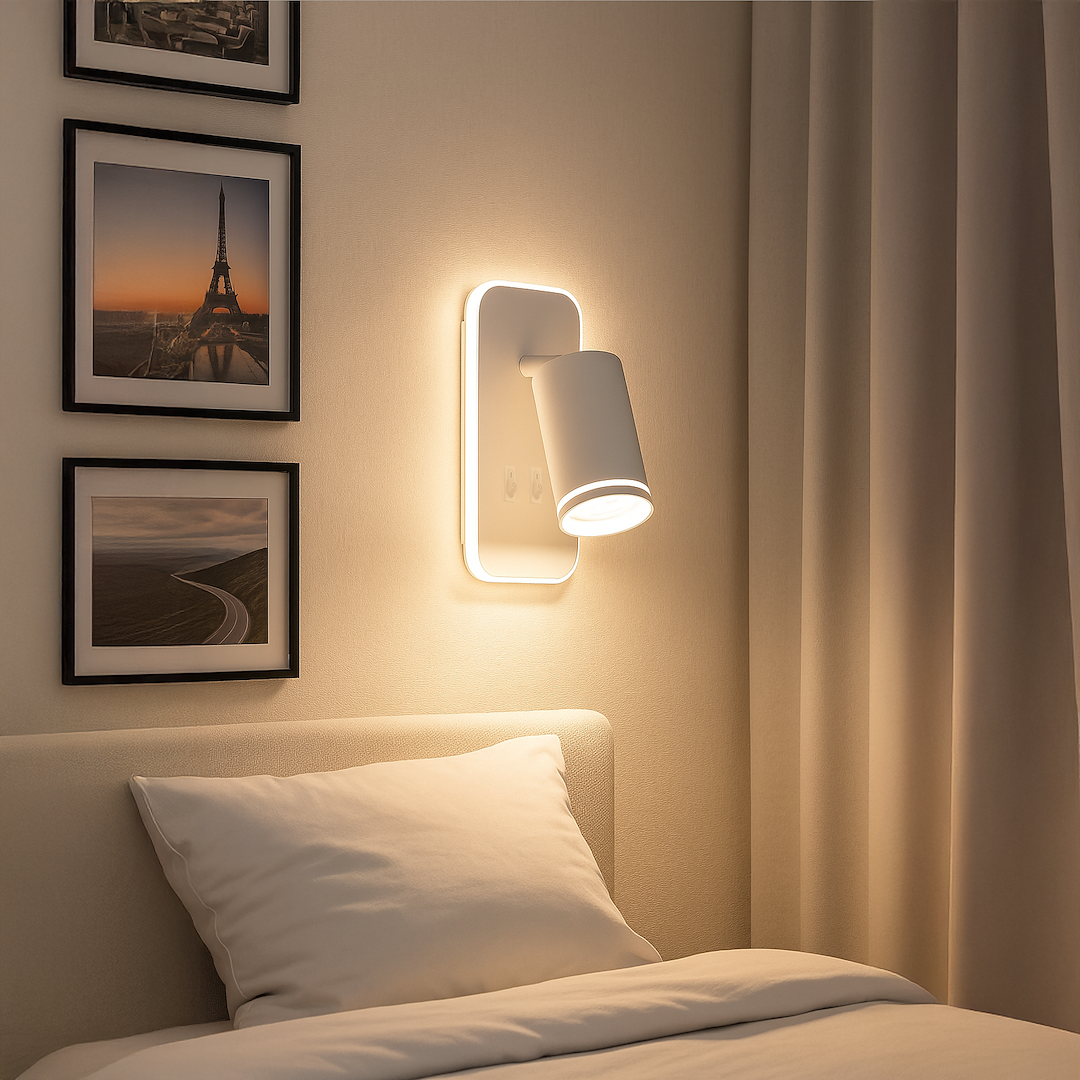 Oprawa Pipe Ring Kinkiet Biały 1xGU10 + LED 6W - obrazek 3