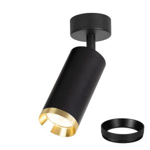 Oprawa Mica Spot Czarny + Złoty 1xGU10
