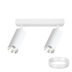 Oprawa Mica Spot Biały + Chrom 2xGU10