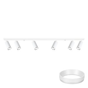 Oprawa Mica Spot Biały + Chrom 6xGU10