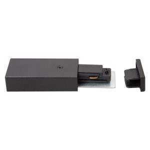 Zasilanie + Zaślepka Do Szynoprzewodu Czarny 1-Obwodowy