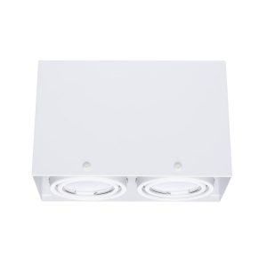 Lampa Sufitowa Blocco Biały 2x7W GU10 Led