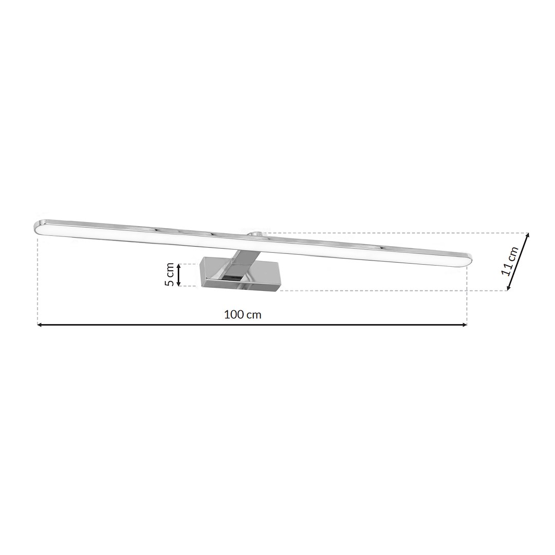 Kinkiet SPLASH CHROME 100cm 21W LED - obrazek 7