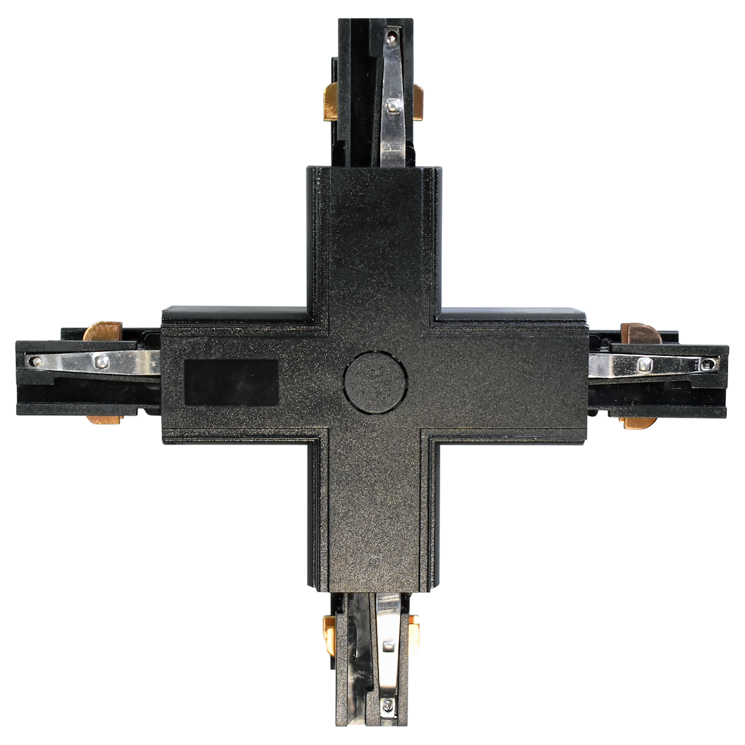 Łącznik Lampy Track Light Czarny 3-obwodowy Typ: + - obrazek 3