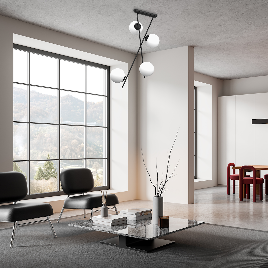 Lampa sufitowa INTER 4xE14 - obrazek 3