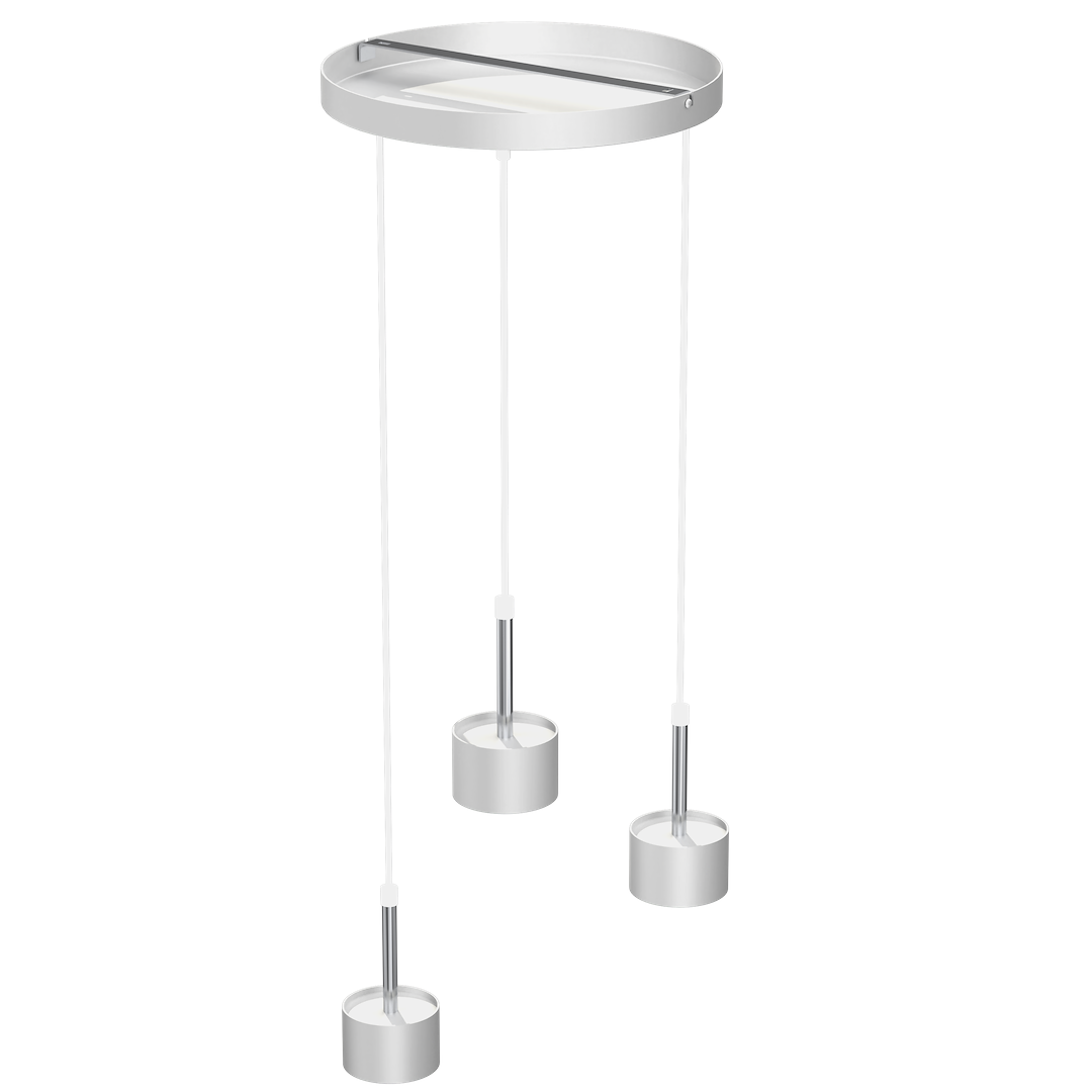 Lampa wisząca Arena Biały/Srebrny 3xGX53 - obrazek 7