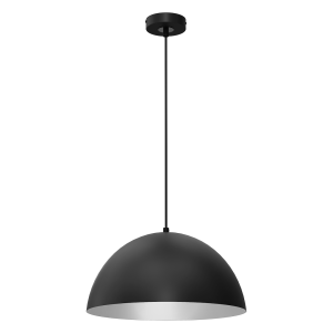 Lampa wisząca Beta Czarny/Biały 1xE27 35cm