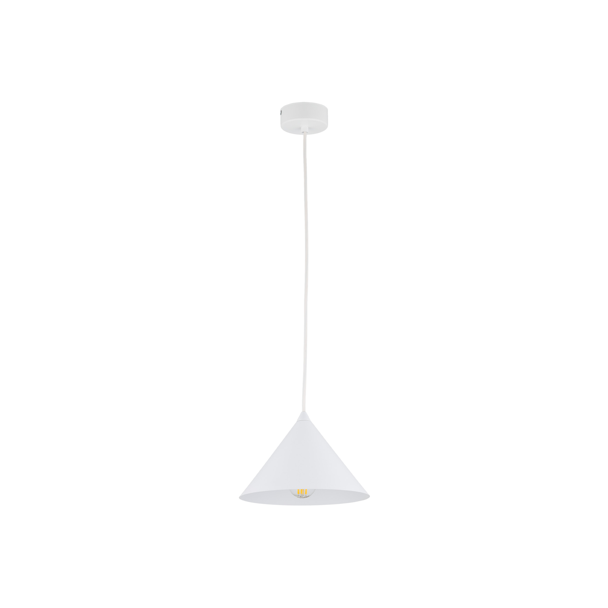 CONO S WHITE LAMPA WISZĄCA 1XE27