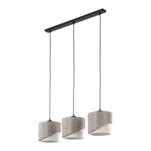 ELBRUS LINEN LAMPA WISZĄCA LISTWA 3XE27