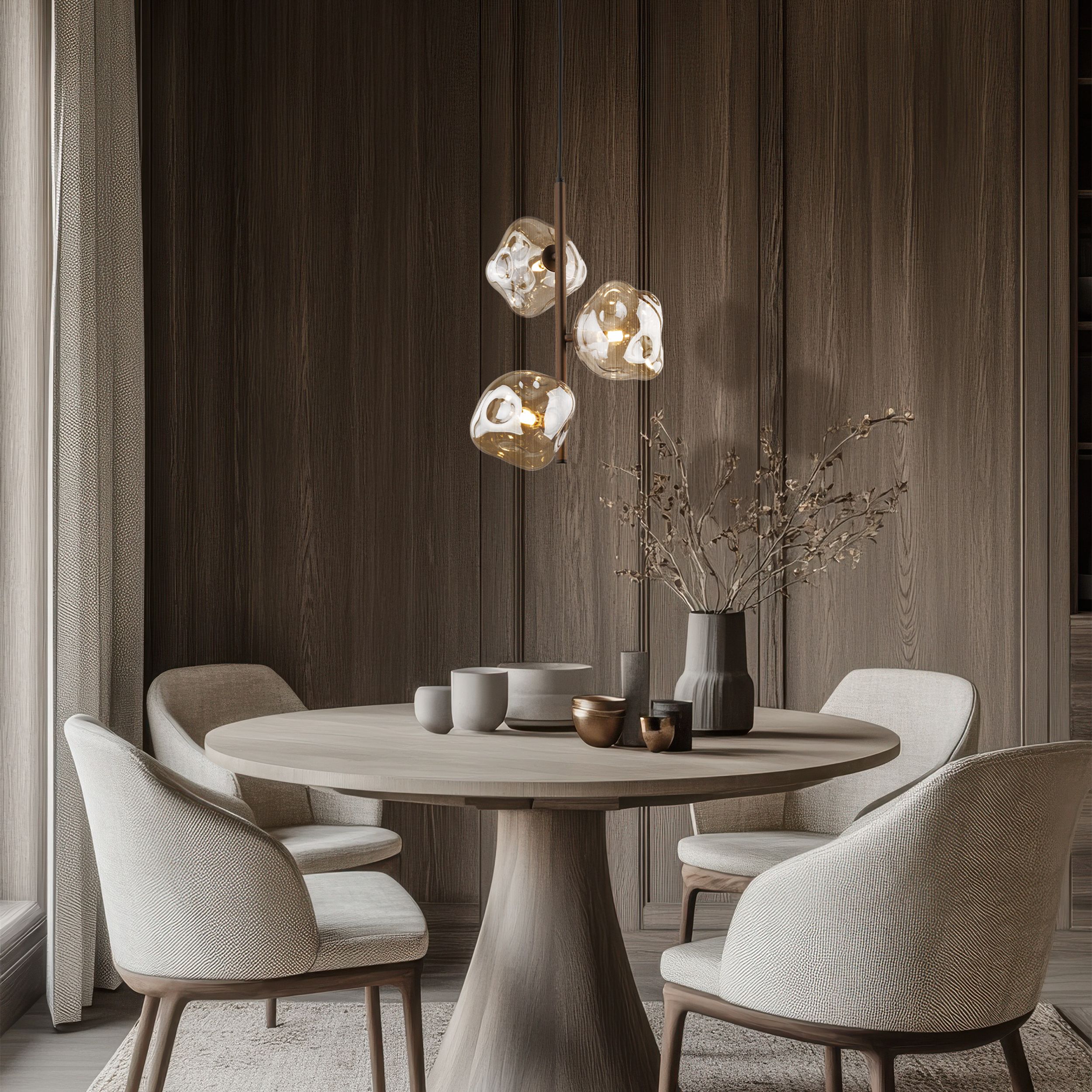 LAVA BROWN LAMPA WISZĄCA 3XG9 - obrazek 2