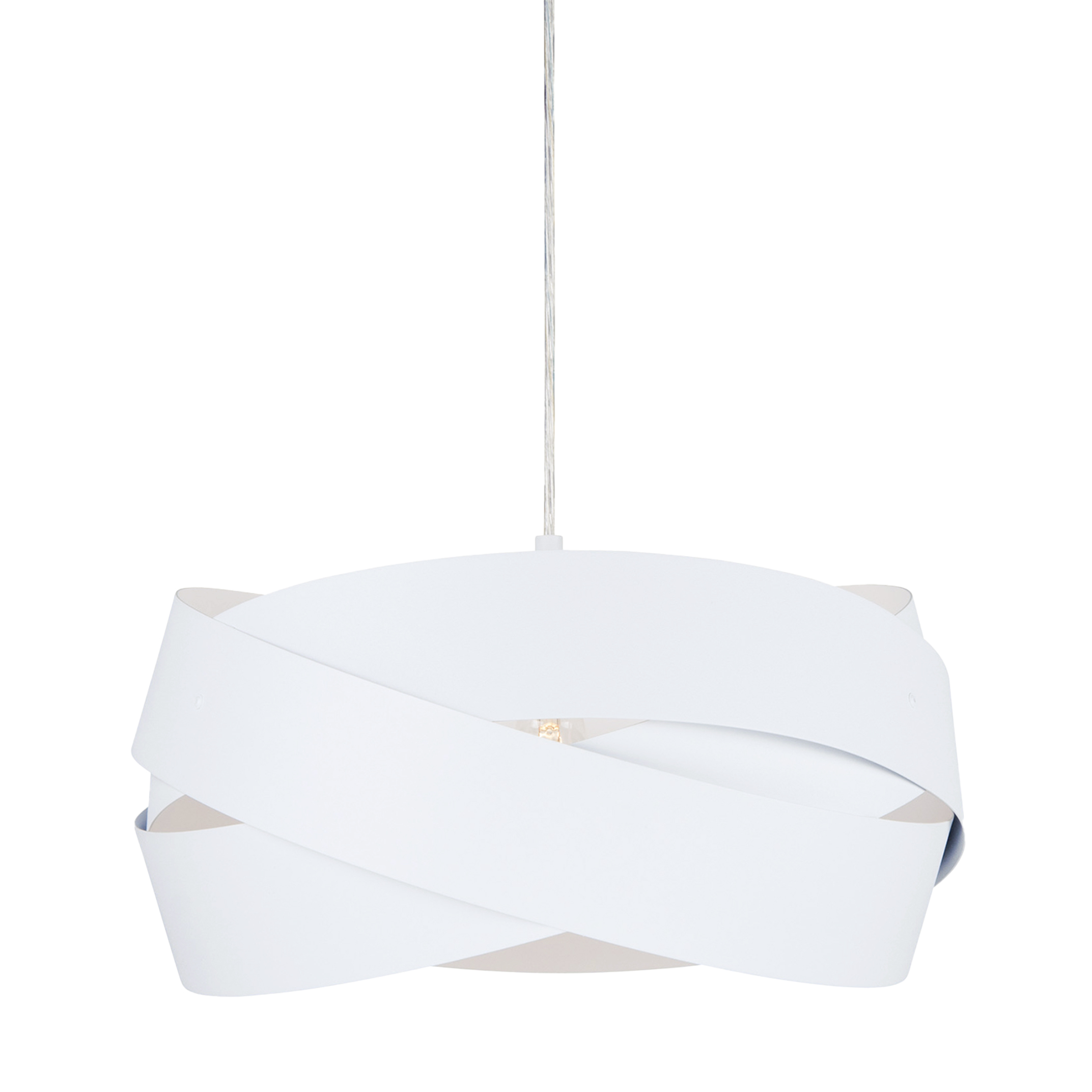 1113 LAMPA WISZĄCA TORNADO 40CM BIAŁA/WHITE