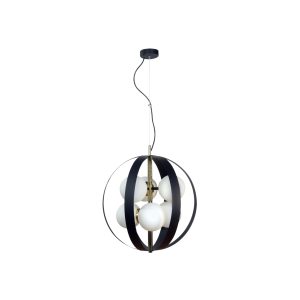 1138 LAMPA WISZĄCA NELA 50CM CZARNO-ZŁOTA/ BLACK-GOLD