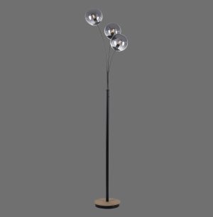 11391-79 GREEN WIDOW LAMPA PODŁOGOWA CZARNY/DREWNO