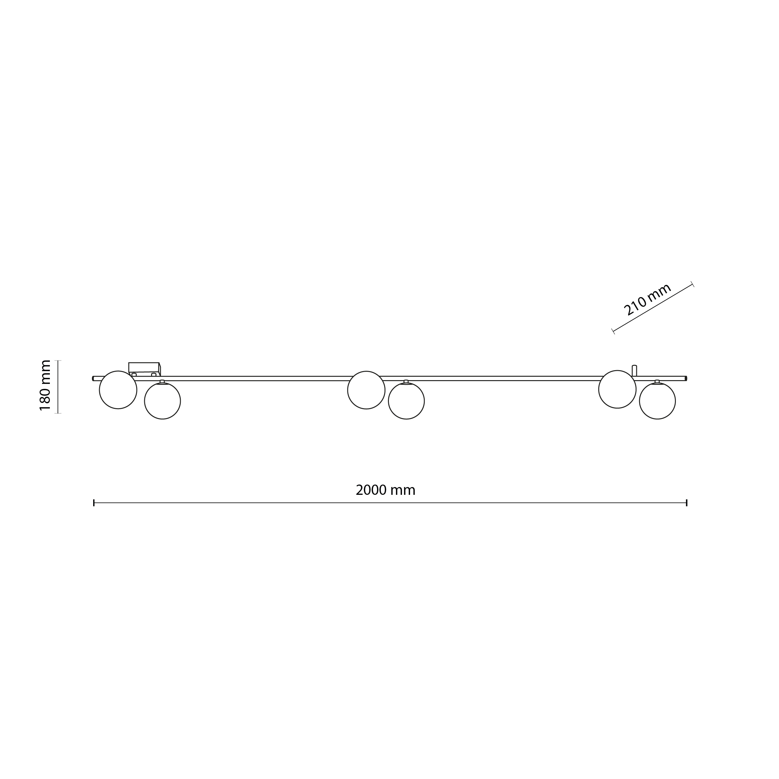 IMELO OLIVE LAMPA SUFITOWA 6XG9 - obrazek 7