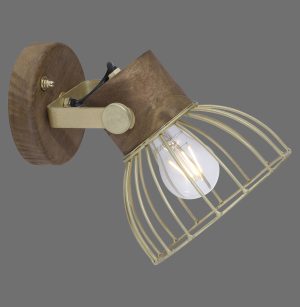 11486-60 ALAMI LAMPA SUFITOWA/KINKIET MATOWY MOSIĄDZ