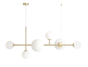 LAMPA WISZĄCA DIONE 6 BRASS