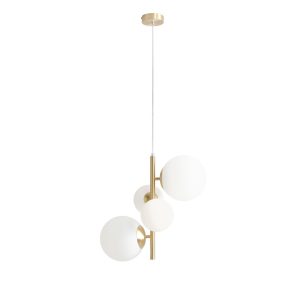 LAMPA WISZĄCA BLOOM 4 BRASS