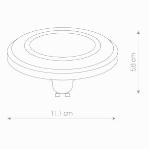 ŻARÓWKA (WHITE) GU10, ES111