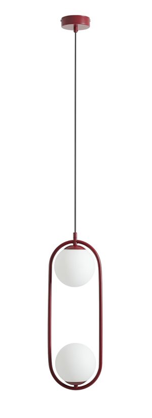 LAMPA WISZĄCA RIVA 2 RED WINE