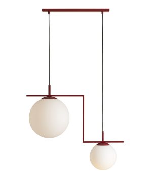 LAMPA WISZĄCA ZAC 2 RED WINE MATTE