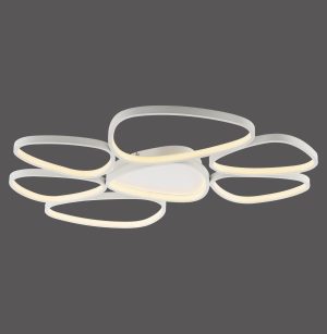 14046-16 PEBBLES LAMPA SUFITOWA BIAŁY