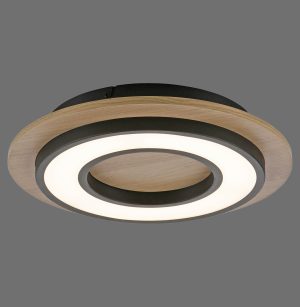 14560-18 TOLA LAMPA SUFITOWA CZARNY/DREWNO