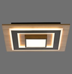 14563-18 TOLA LAMPA SUFITOWA CZARNY/DREWNO