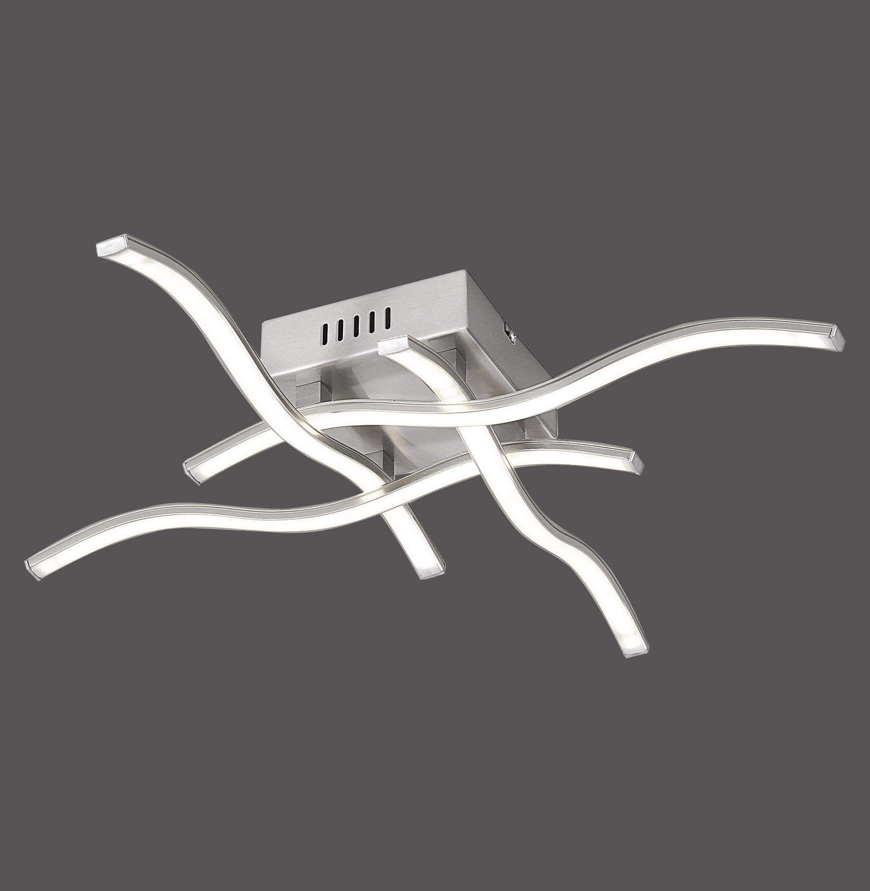 15131-55  WAVE LAMPA SUFITOWA STALOWY