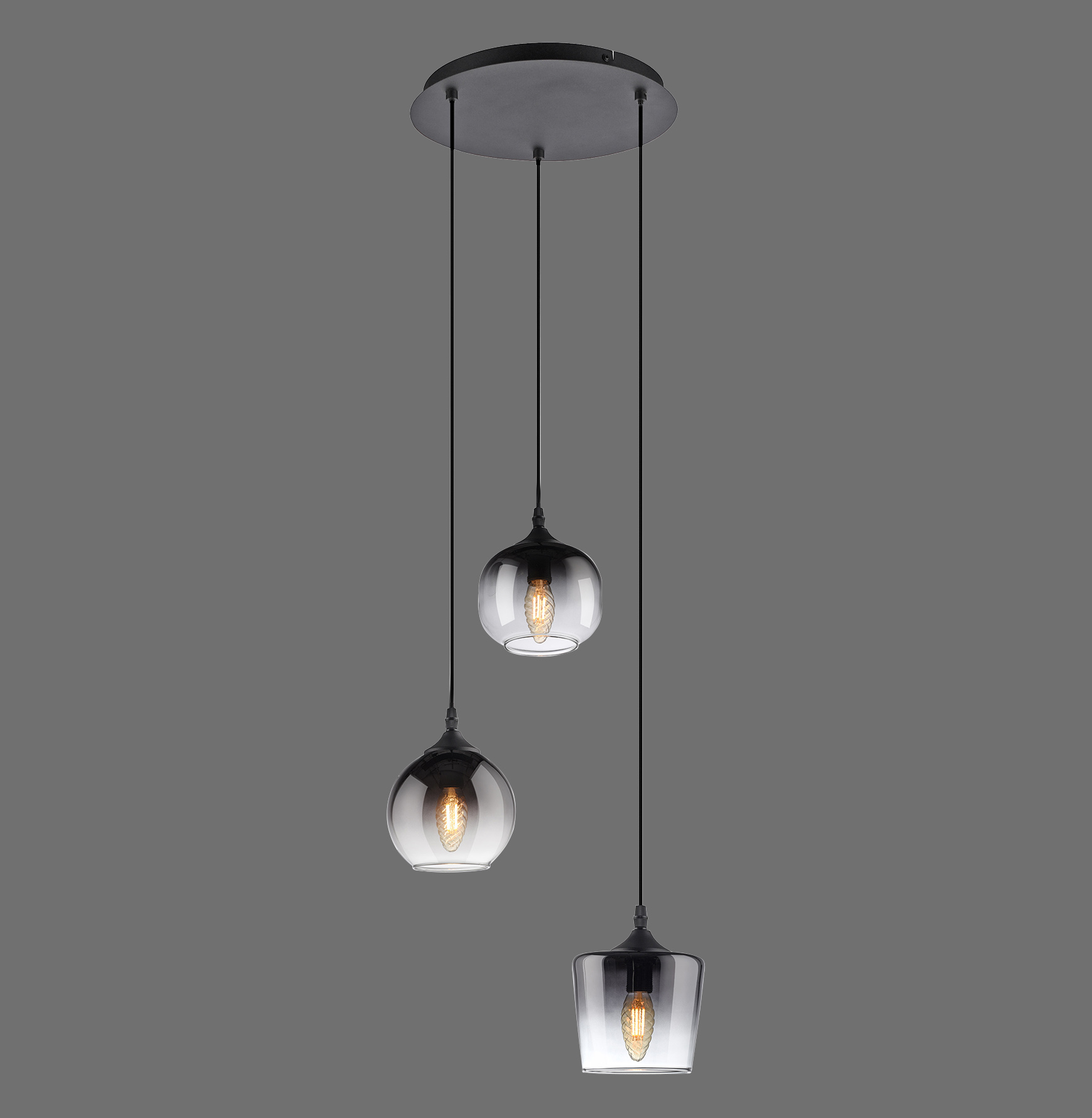 15424-18 ZEA LAMPA WISZĄCA CZARNY