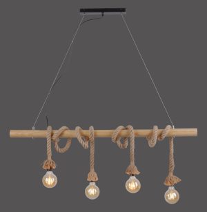 15483-18 ROPE LAMPA WISZĄCA BRĄZOWY
