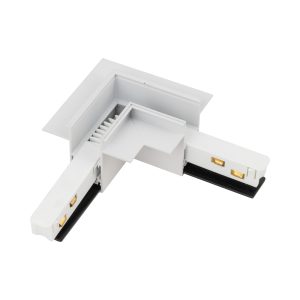 MAGNETIC EASY ŁĄCZNIK TYPU L+ FLEX  WHITE DO SZYNY PODTYNKOWEJ