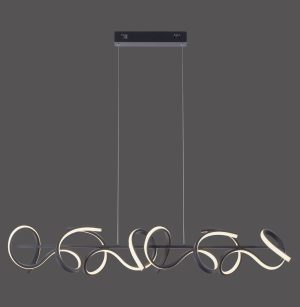 19033-18 CURLS LAMPA WISZĄCA CZARNY