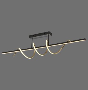 19112-68 EMANDA LAMPA SUFITOWA MOSIĄDZ/CZARNY