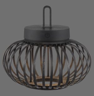 19303-18 AKUBA LAMPA STOŁOWA/ZEWNĘTRZNA BEZPRZEWODOWA CZARNY