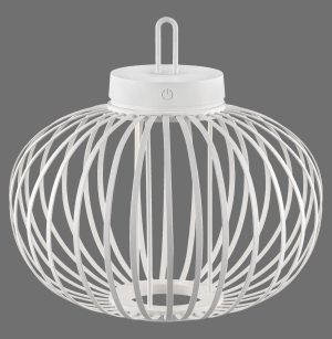 19304-16 AKUBA LAMPA STOŁOWA/ZEWNĘTRZNA BEZPRZEWODOWA BIAŁY