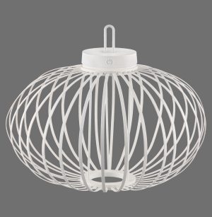 19305-16 AKUBA LAMPA STOŁOWA/ZEWNĘTRZNA BEZPRZEWODOWA BIAŁY