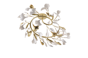 MX2858-6-EGN LEAF LAMPA SUFITOWA ZŁOTAGOLD