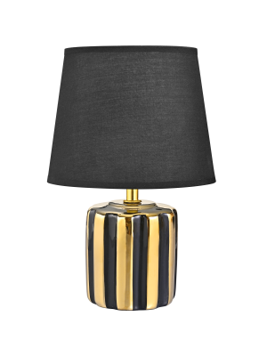 HS9143-BL LAMPA STOŁOWA CZARNO-ZŁOTA/BLACK-GOLD