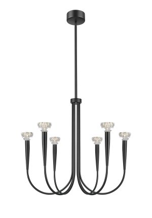 P0603-06F-P7B1 BOSTON LAMPA WISZĄCA CZARNY MAT/MATT BLACK