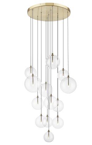 P0606-13B-2GAC MILAN LAMPA WISZĄCA ZŁOTA/GOLD