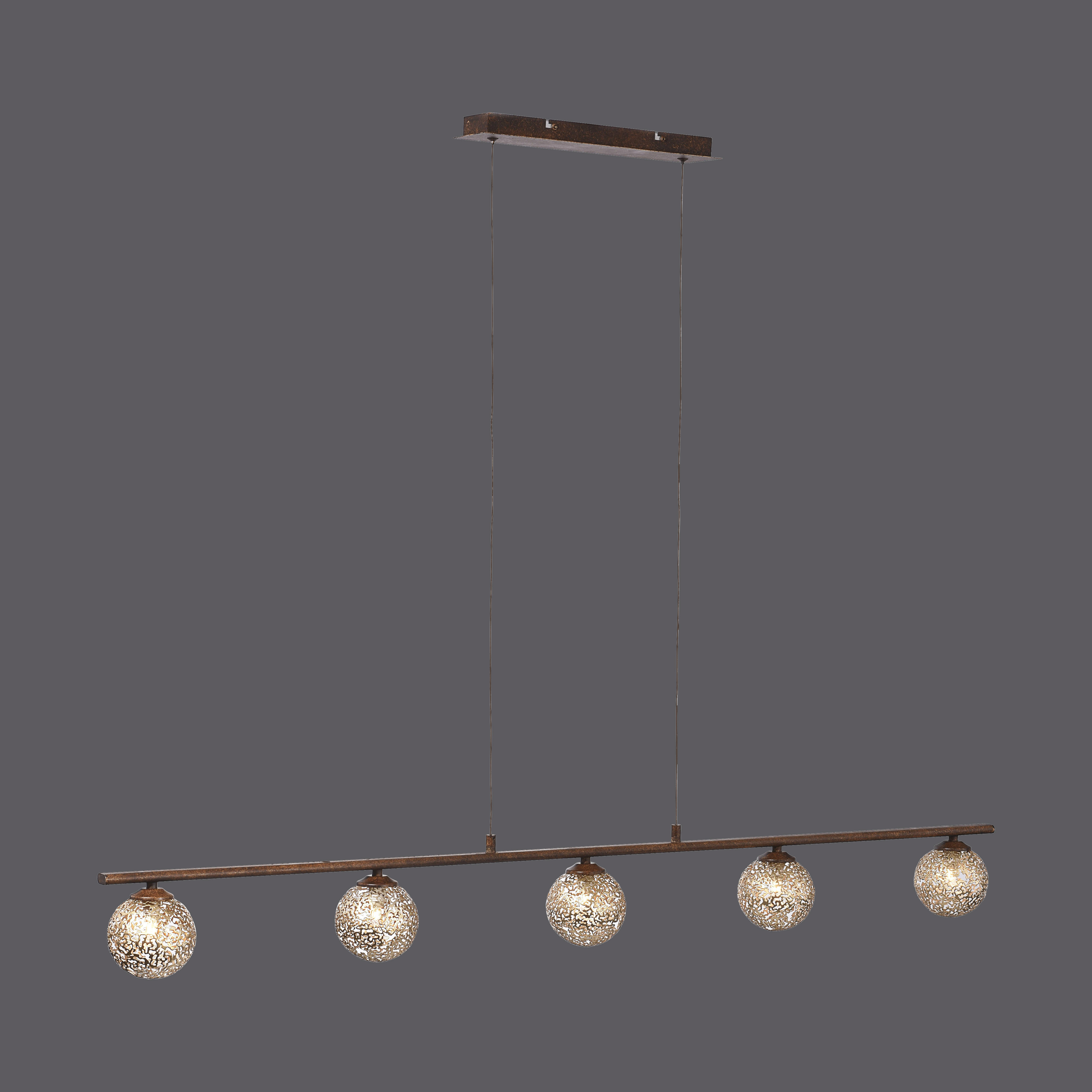 2040-48 GRETA LAMPA WISZĄCA BRĄZOWY/ZŁOTY