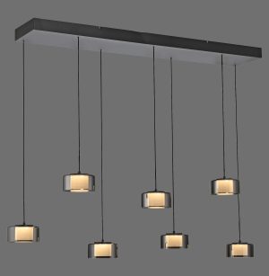 2115-18 RIKA LAMPA WISZĄCA CZARNY/SMOKY