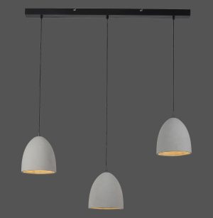 2233-22 ETON LAMPA WISZĄCA SZARY/CZARNY